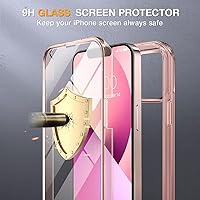 Vista 1018 de Miracase - Funda magnética para iPhone 13 Pro Max de 6.7 pulgadas (compatible con MagSafe), transparente, completo, protector de pantalla de vidrio