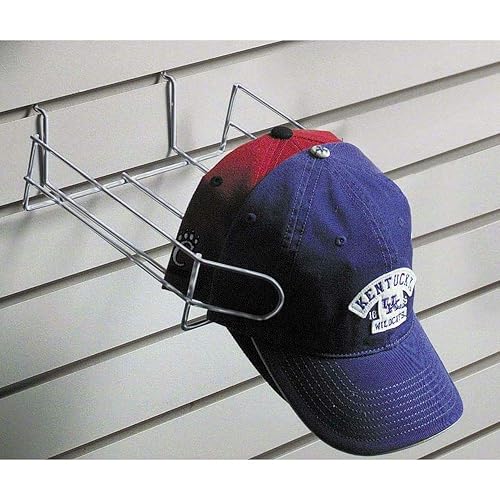 Perchero de alambre cromado para sombreros, 12 "D