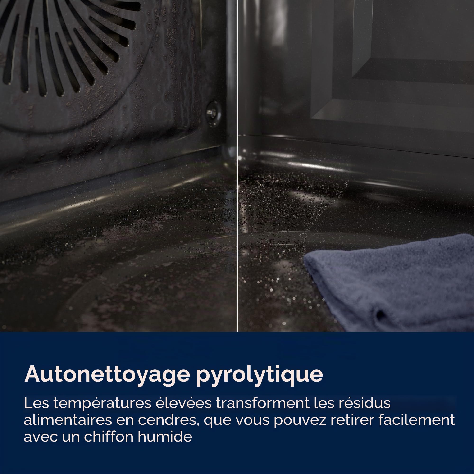 EOC6P56H Four électrique, 72 litres, vapeur, noir, classe énergétique A+