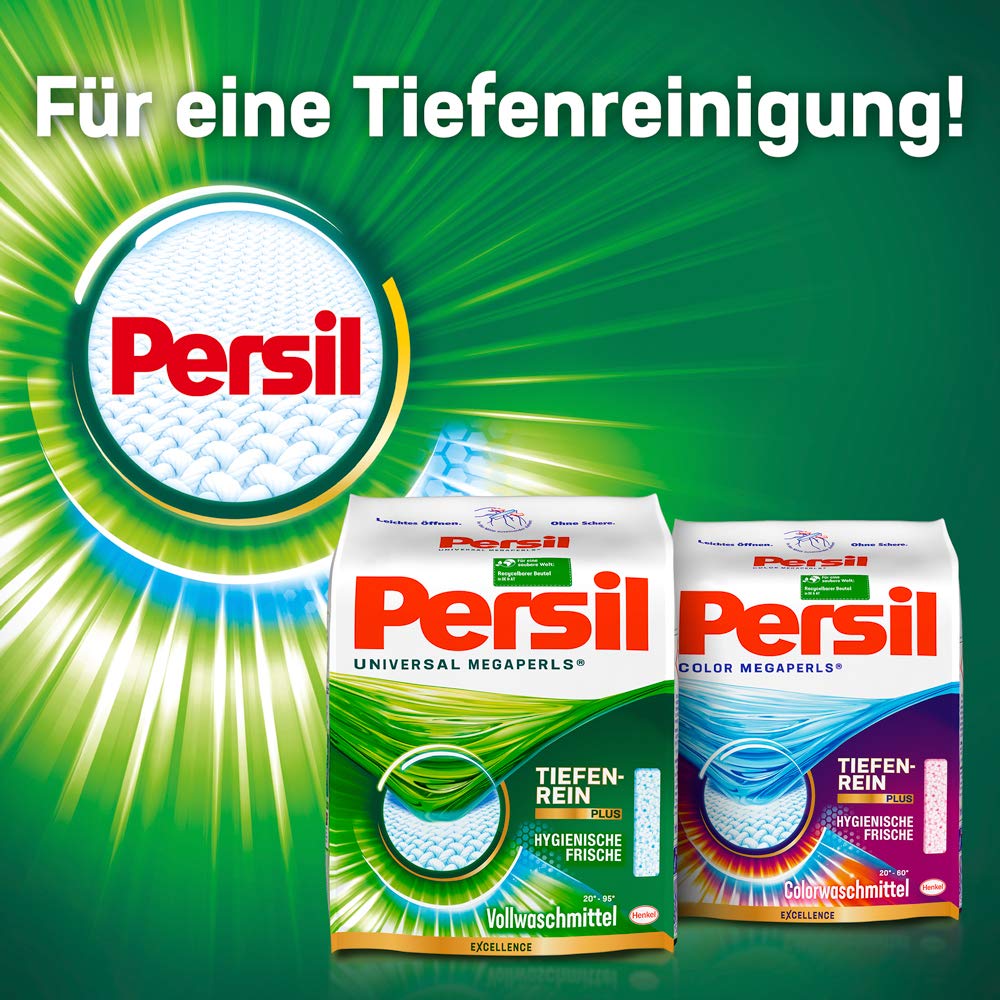 Persil Universal Megaperls, Vollwaschmittel, 90 (5 x 18) Waschladungen, mit Tiefenrein-Plus Technologie und langanhaltender Frische, wirksam bei Temperaturen von 20°C - 95°C