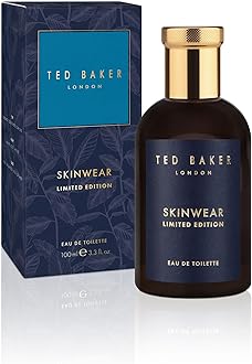 Ted Baker Skinwear Limited Edition Men’s Eau de Toilette Fresh Citrus Woody Cologne with Lime, Bergamot & Sandalwood Long Lasting Masculine Fragrance for Him 3.4 Fl oz /100ml