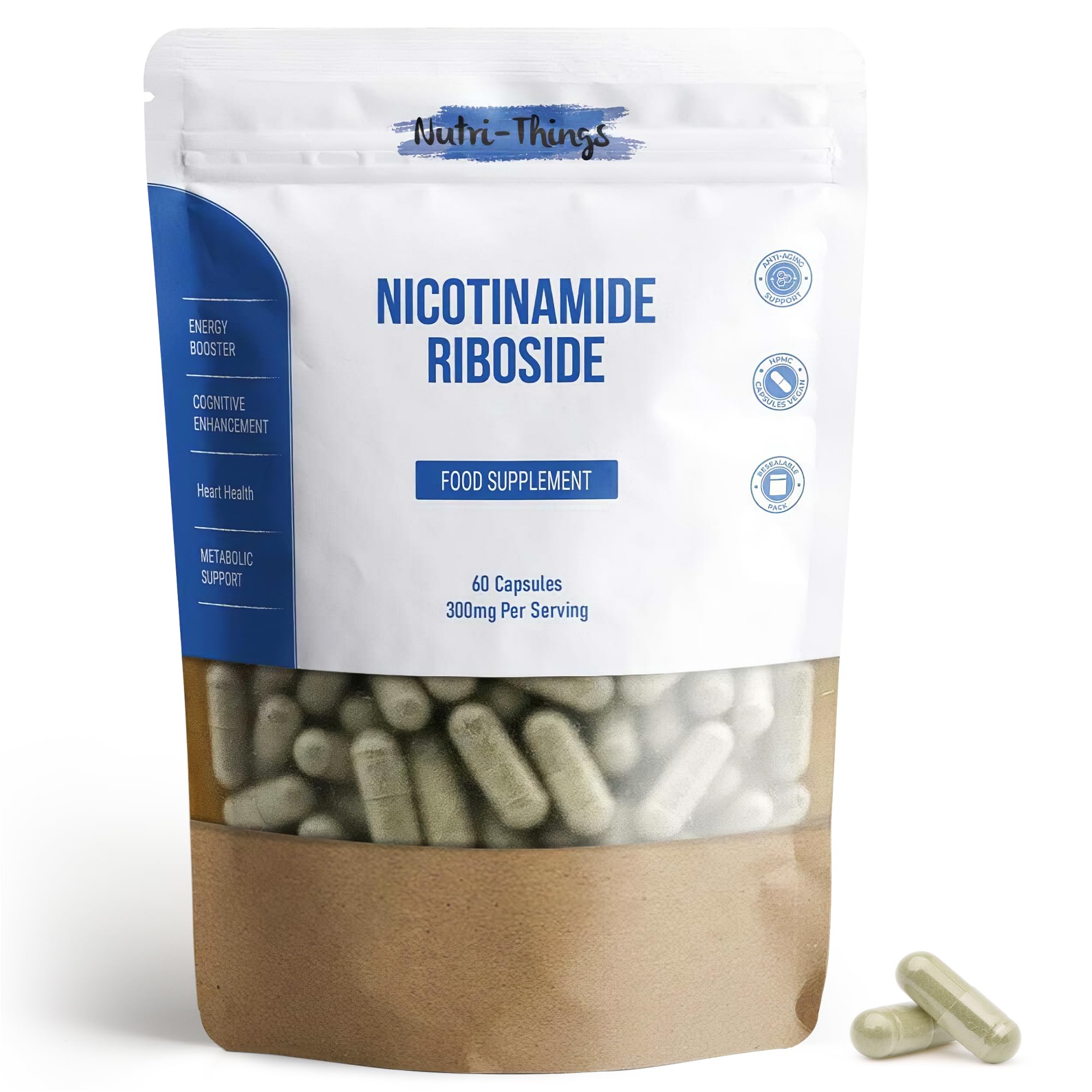 Nicotinamide Riboside Supplement | 60 Capsules | NAD+ Energy Booster