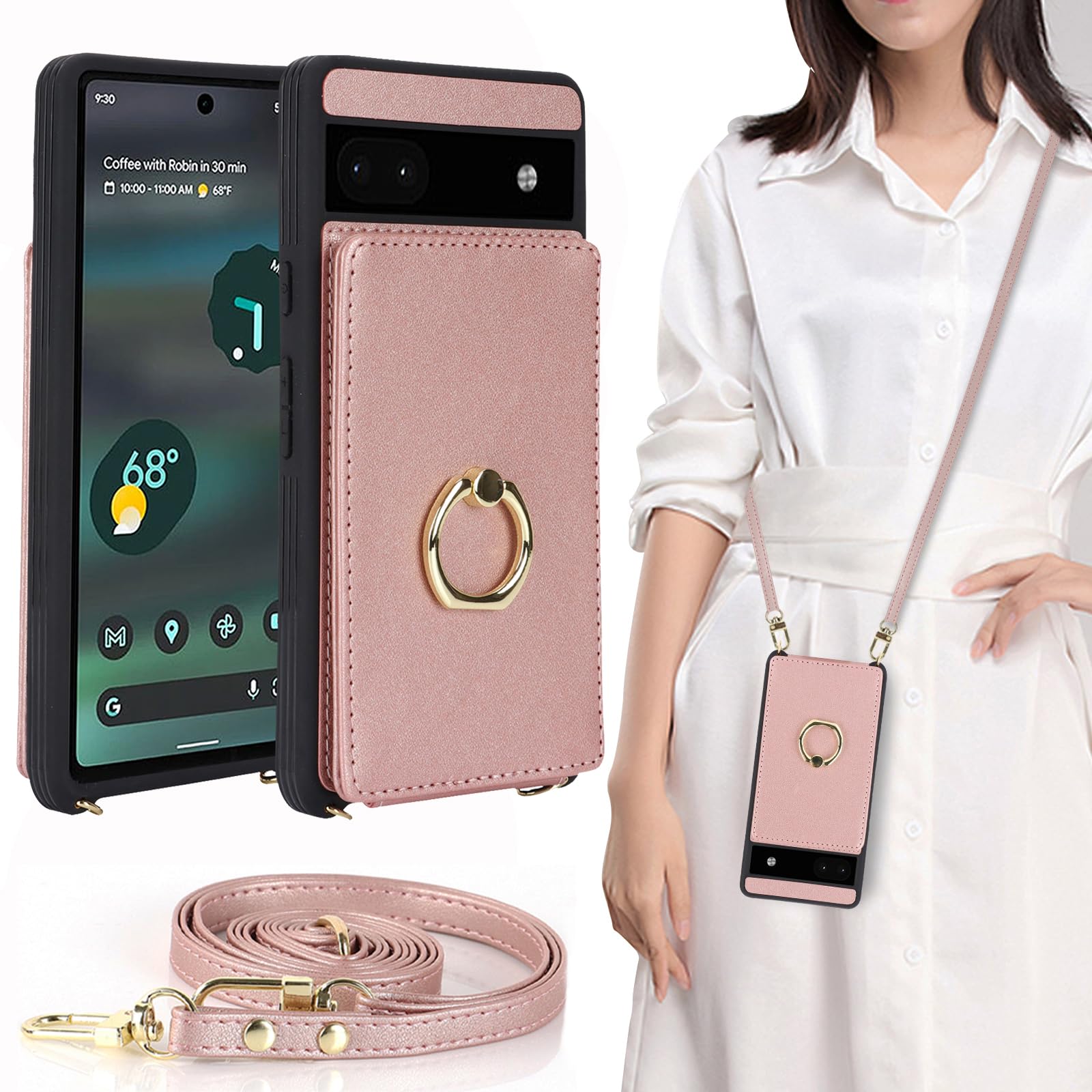 Amazon.co.jp: Google Pixel 6a ケース ショルダー リング付き  