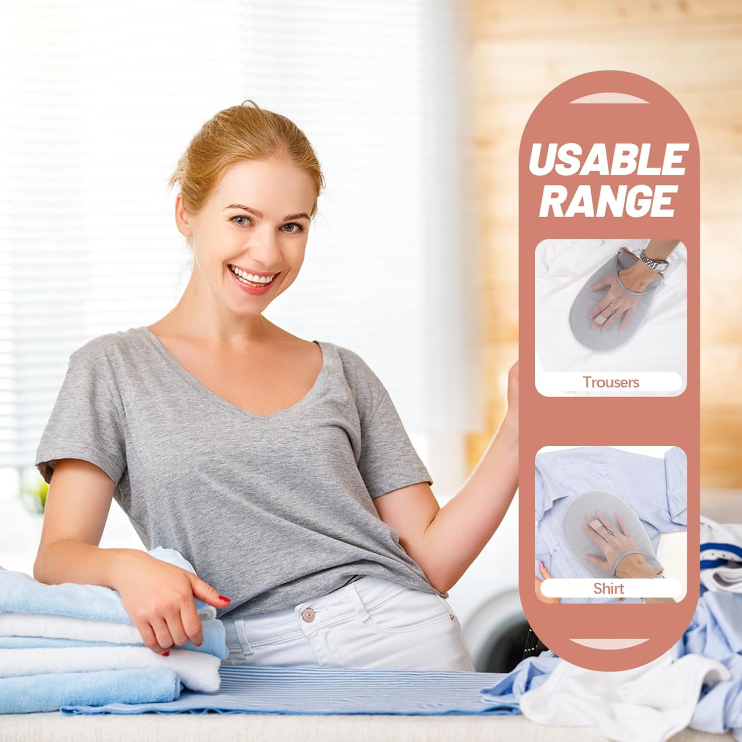 Garment Steamer Ironing Glove Lightweight Protective Mitt for Safe Ironing Compact for Heat Insulation for Steam Protection