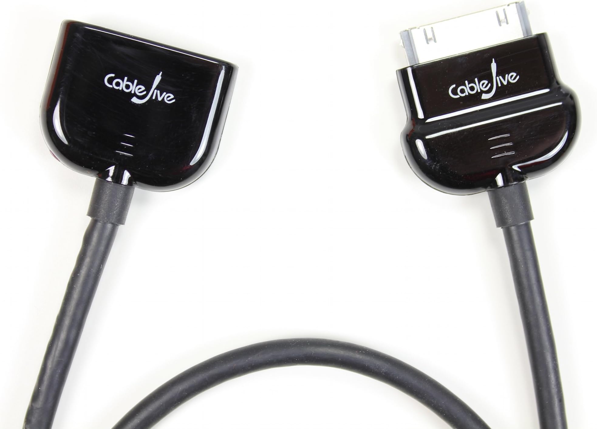 CableJive dockXtender Premium Dock Extender Cable for iPhone, iPod, iPad (60cm - 2 ft); Hold Your Phone in Your Hand While you Charge and Play Music. Compatible with all 30-Pin Audio Docks, Speaker Docks, Docking Stations, including Bose SoundDock, Logitech, iHome, JBL, Phillips, Sony and Others