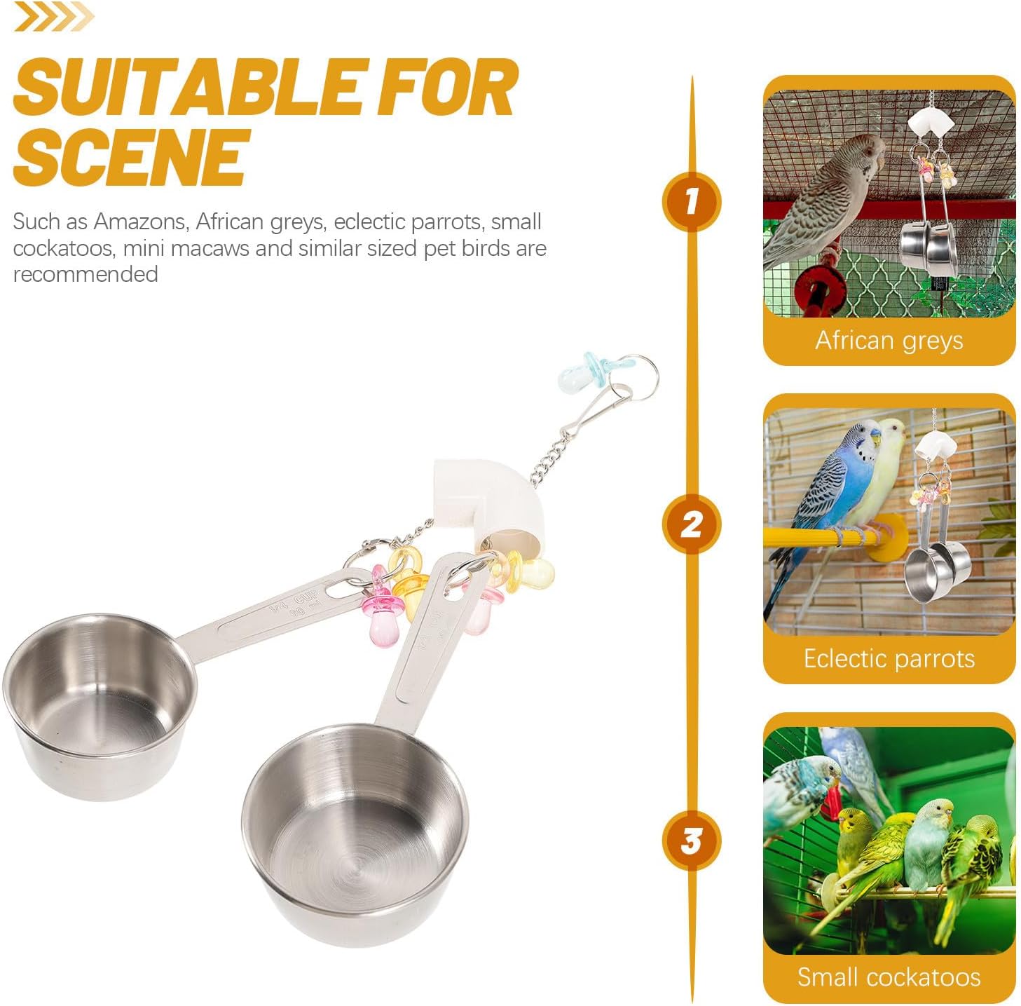 Parrot Chewing Hanging Cage Accessory for Birds and Parrots image 3