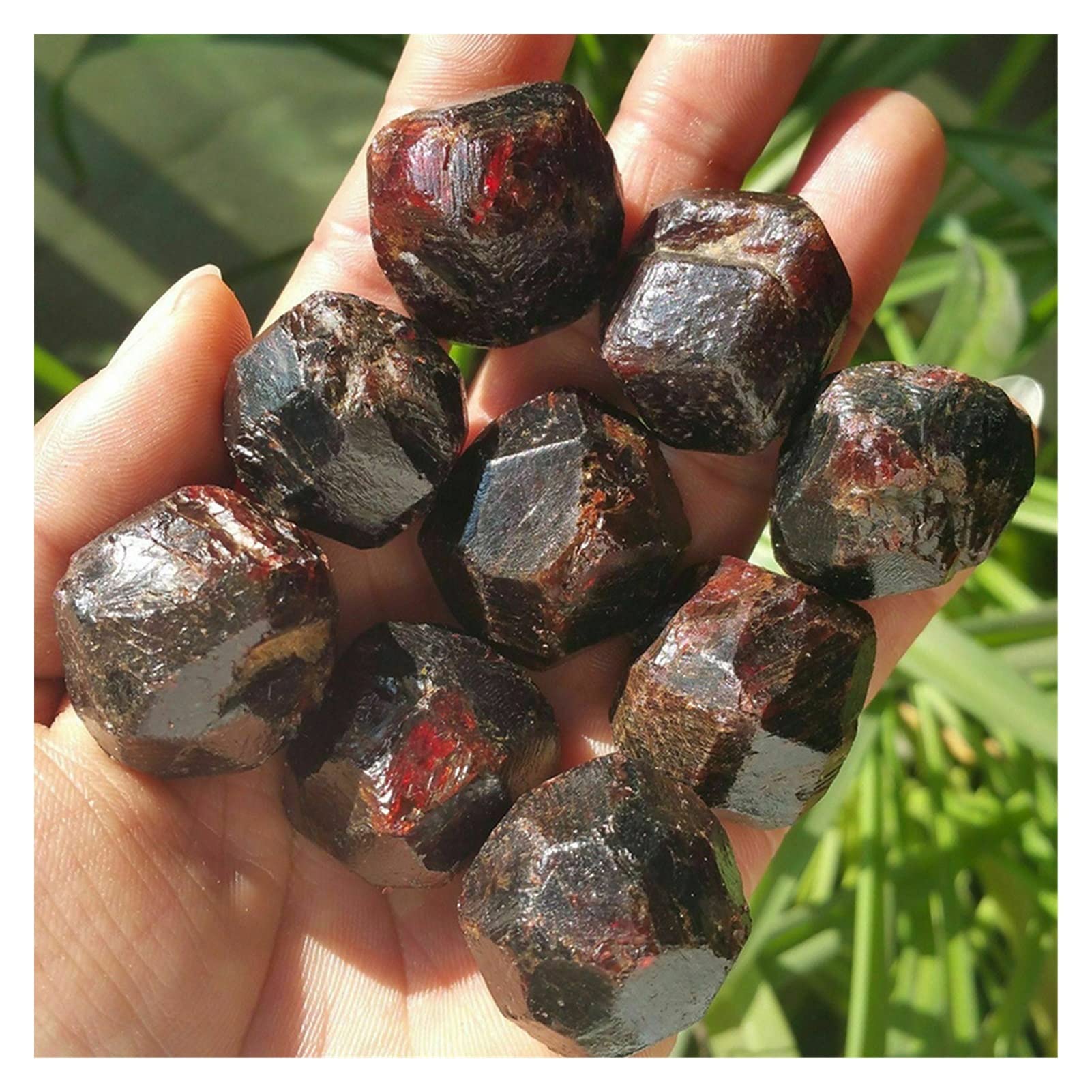 Cristallo Naturale Grezzo 100 g Naturale Originale Rosso Granato Gemma di Cristallo Pietra Grezza Esemplare Decorazione al Quarzo Decorazione della Stanza