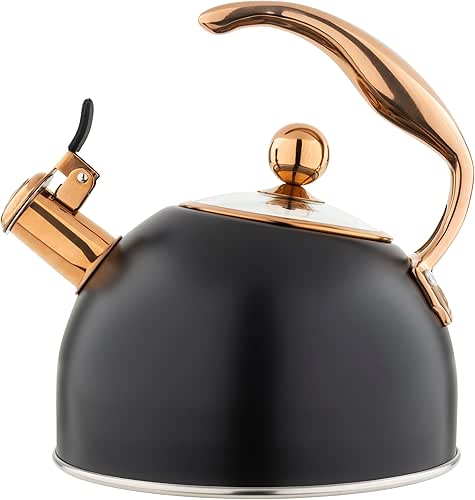 Viking 3-Ply Stainless Steel Tea Kettle, 2.6 Quart Stovetop Hot
