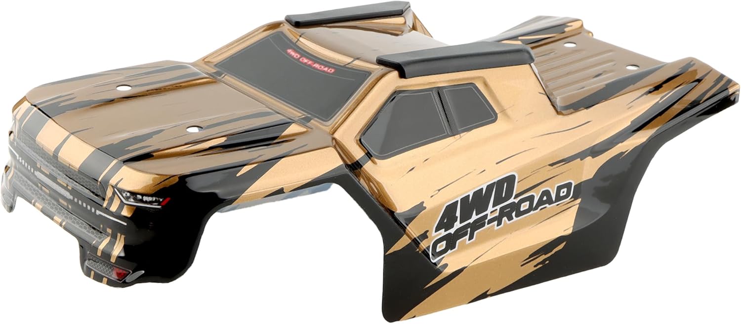 H14BM RC Car Car Shell Body Shell Cover 1430D2 Accessories Spare Parts for 1/14 Scale H14BM 14210 JC14EP HP141 HP141S 1:14 Brushless RC Trucks Vehicle (Gold)
