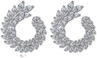 Leaf-Cluster Earrings Set - Fake jewelry featuring olive leaf patterns in cubic forms, meticulously designed for daily wear, offering timeless beauty without compromising comfort.