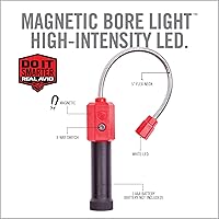Vista 4 de Real Avid Bore Light, Magnetic, High Intensity LED Bore Illuminator with 5” Flexible Neck for Hands Free Operation and Illuminating Hard to See
