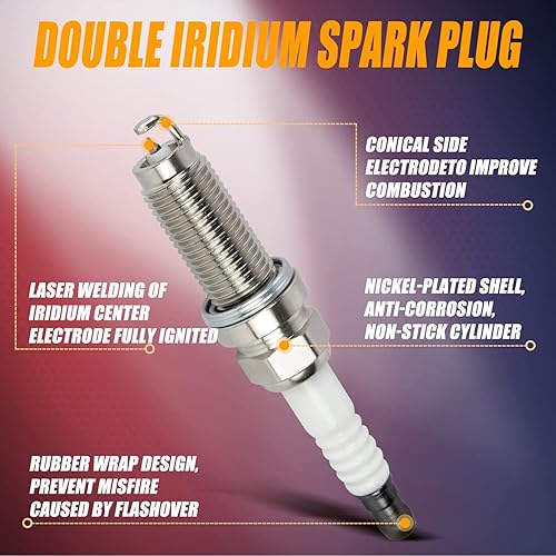 Miniatura 7 de RANSOTO Paquete de bobinas de encendido y bujías de iridio compatibles con Nissan Altima Maxima Murano Infiniti EX35 FX35 G25 G35 Q50 QX60 3.5L