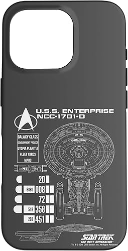 Miniatura 20 de Star Trek: The Next Generation U.S.S. Enterprise NCC-1701-0 Case for iPhone 17
