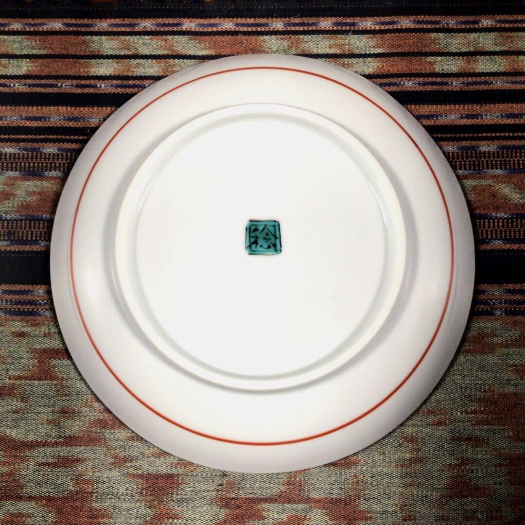 どこでもうー特価』 川田稔 『牛』 干支 大皿 古九谷5色