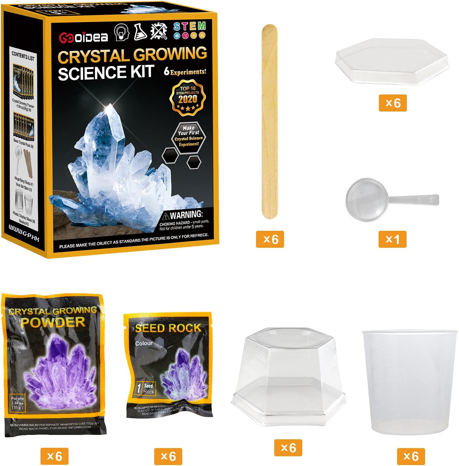 安心発送 Kangokids サイエンスキット 子供用科学セット 50種類の科学実験 5 12歳用 クリスタル栽培キット 火山科学キット Stemキットとプロジェクト 子供向け科学実験セット 50種類 結晶生成 火山実験キット Stemキット 子供向け科学実験キット 科学 Fucoa Cl