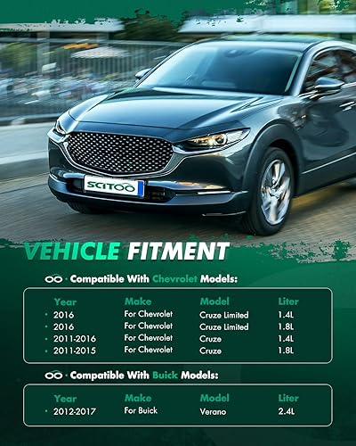 Miniatura 3 de SCITOO Reemplazo del ventilador de refrigeración del motor T622890, SK620658, GM3115243, 6010031, 76243, FA50306C, 2811883, 1581809, 1581810 para