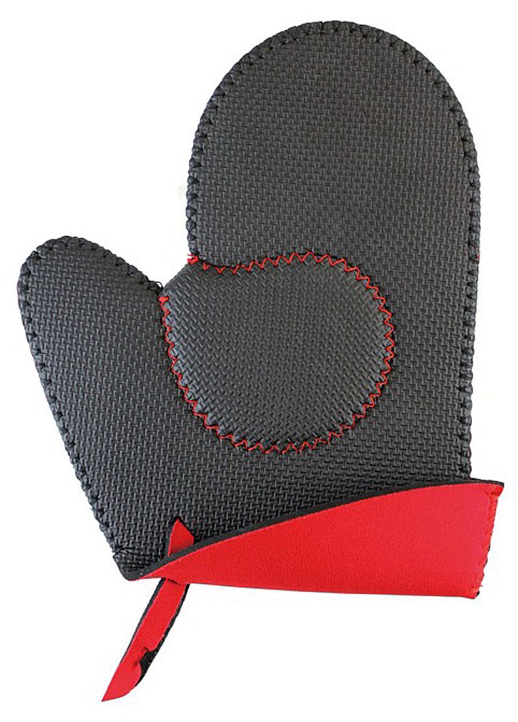 Marna K398R Non-Slip Grip Rubber Mitten, Red