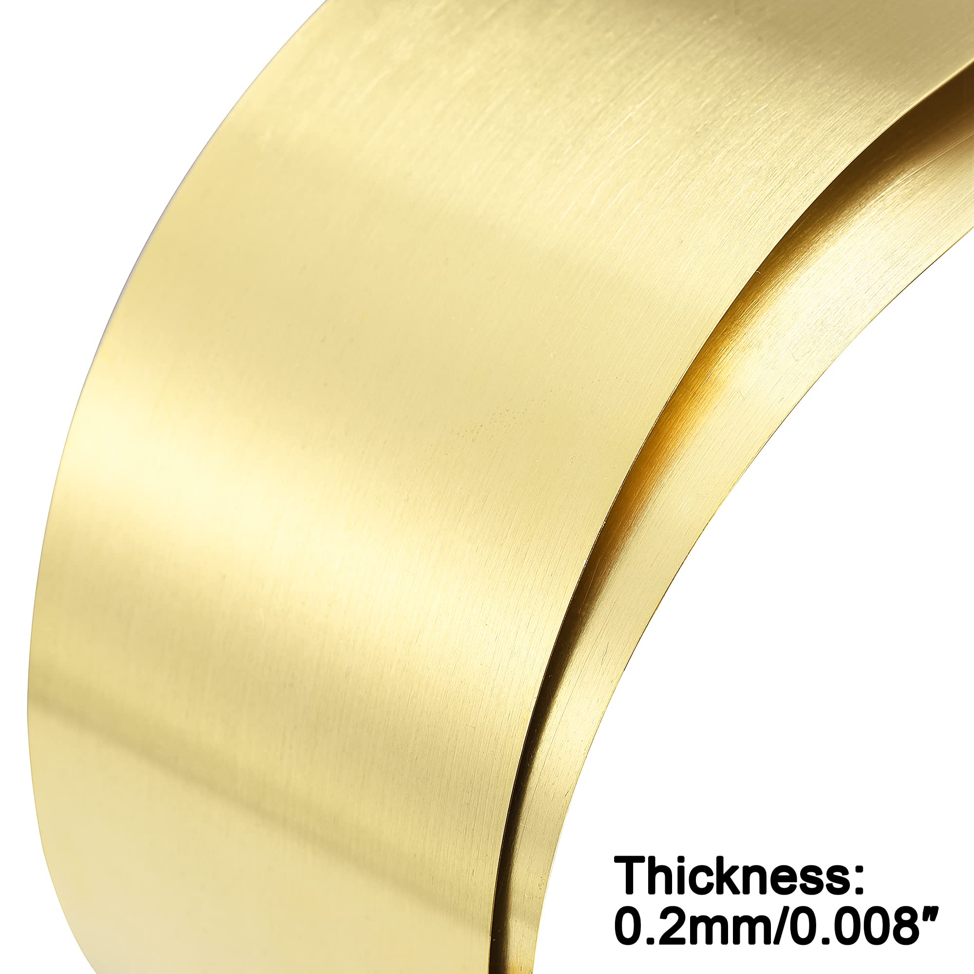 Messingblechrolle 1000 X 50 X 0,4 Mm – Flexibles Metallband Für Schmuck, Modellbau, DIY & Reparaturen