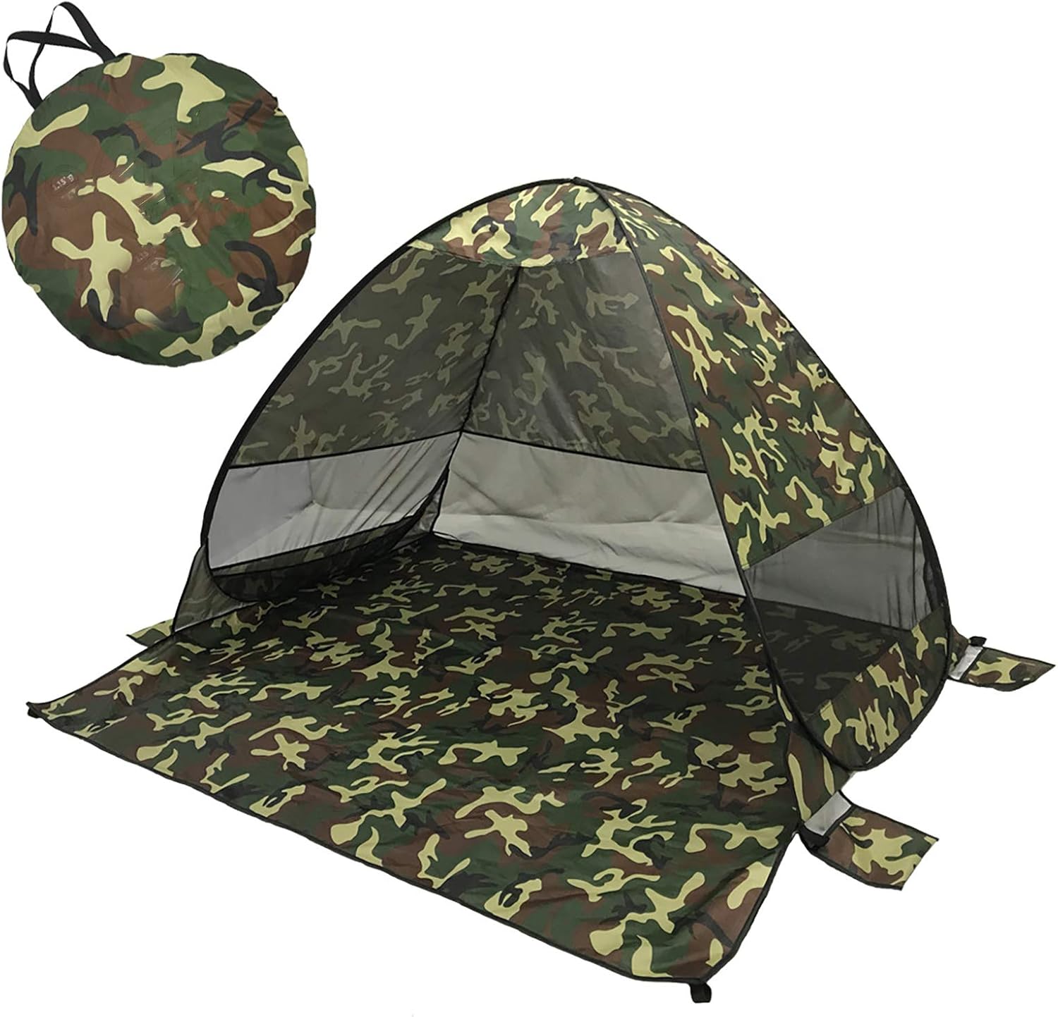 Family Beach Tent and Sun Shade UV50 Cabana Shelter, Camping,Hiking,Fishing,Lightweight, Portable,Breathable,and Windproof,Collapsible