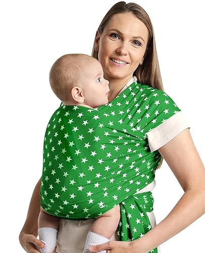 Miniatura 9 de Portabebés de moda con patrón de estrella, cómodo envoltorio y pañal, elástico, transpirable, diseño manos libres, para recién nacidos a niños
