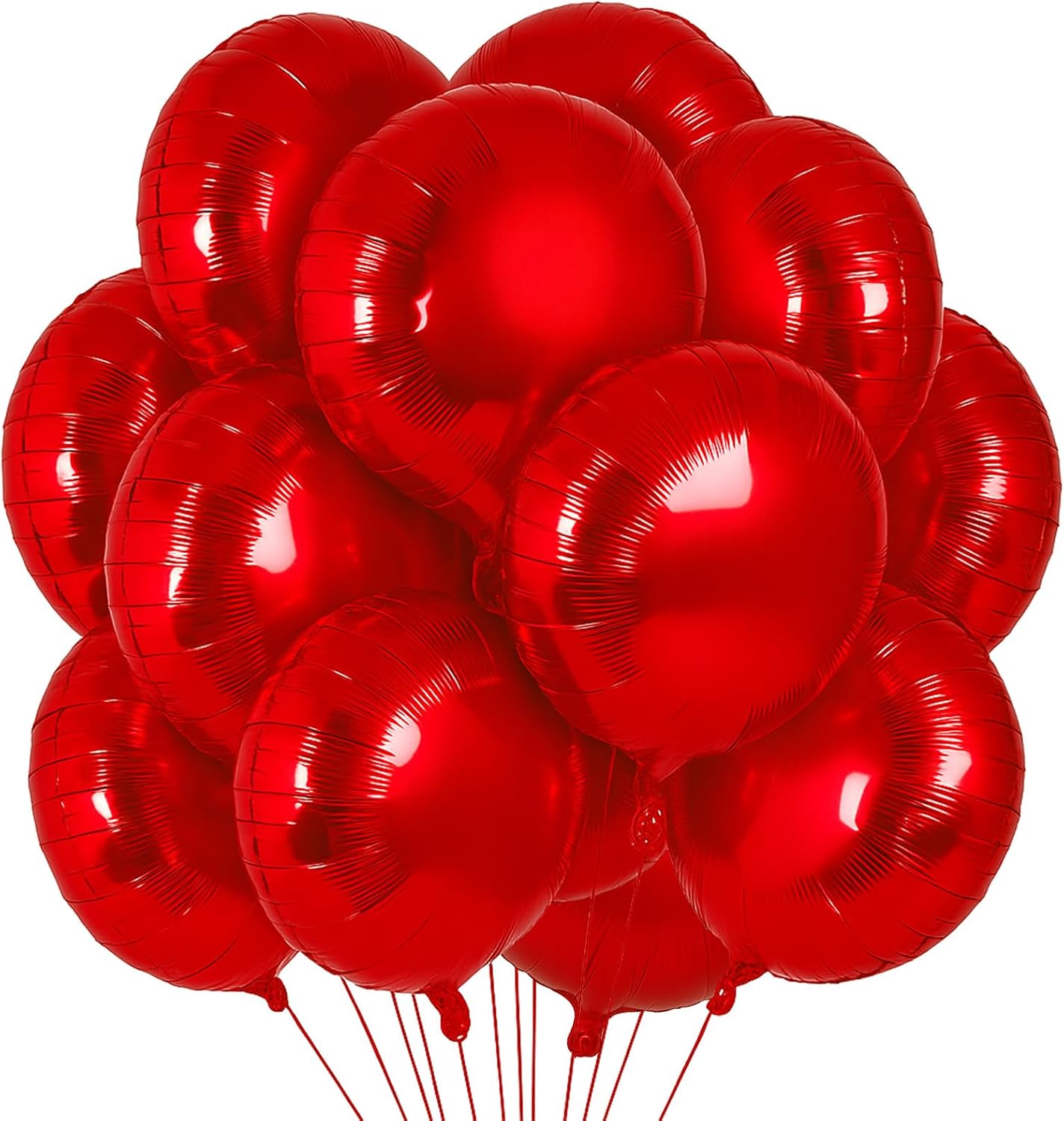 20 Pieces 18 Inches Black Round Foil Balloons, Metallic Mylar Balloons for Halloween, Graduation, Birthdays, Bachelor Parties, New Year’s Eve, Weddings, and Event Decorations