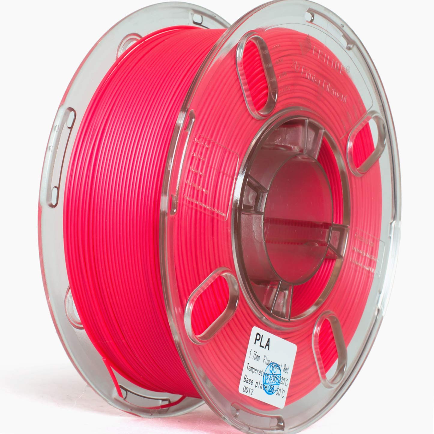 PN-PLA21f-red PLA 1.75 3D Printer Filament, Dimensional Accuracy +/-0.03 mm, 1kg Spool, Fluorescent Red