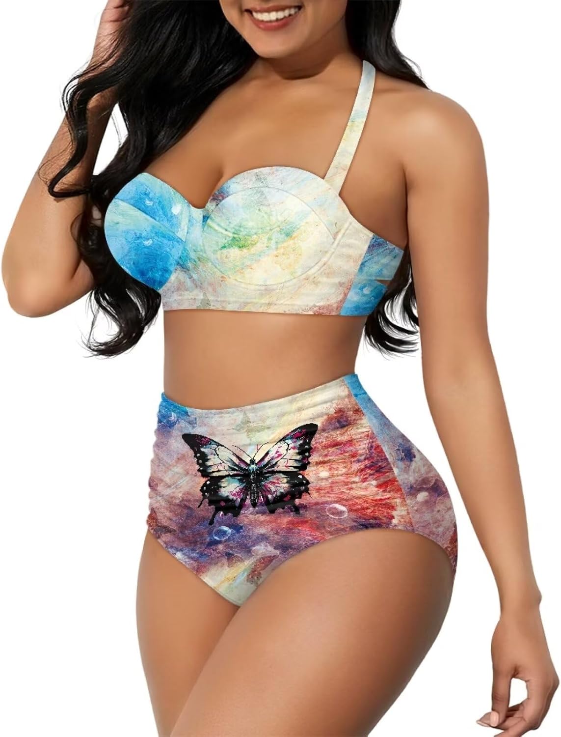 YEXIATODO Two Piece Swimsuit String Bikini Thong Bikini Sets for Women Bathing Suit Swimwear for Girls Ladies