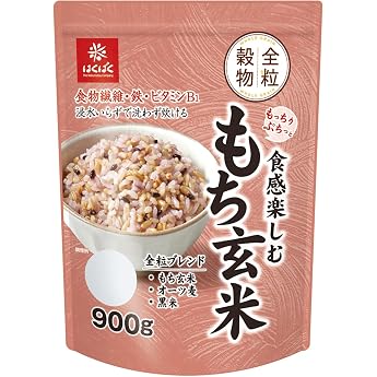 Hakubaku Mochi Genmai with Chewy and Slightly Crunchy Texture, 900g x 1 Bag