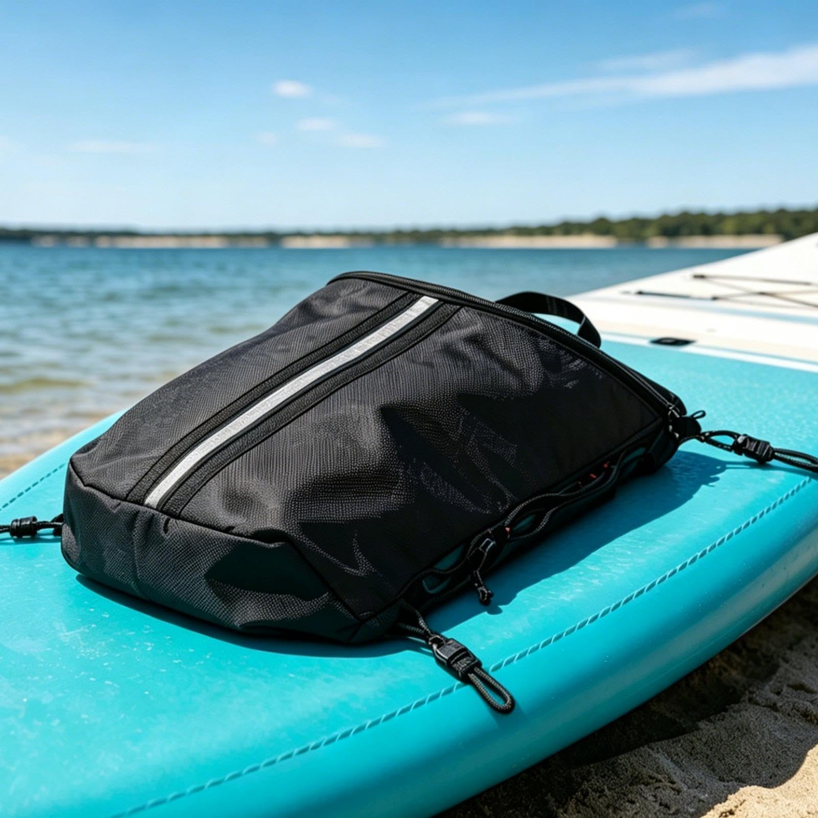 Borsa portaoggetti per paddleboard, organizer traspirante in tessuto Oxford, borsa per il trasporto, per surf, spiaggia, lago, fiume, kayak, viaggi, aerei, vacanze, avventure
