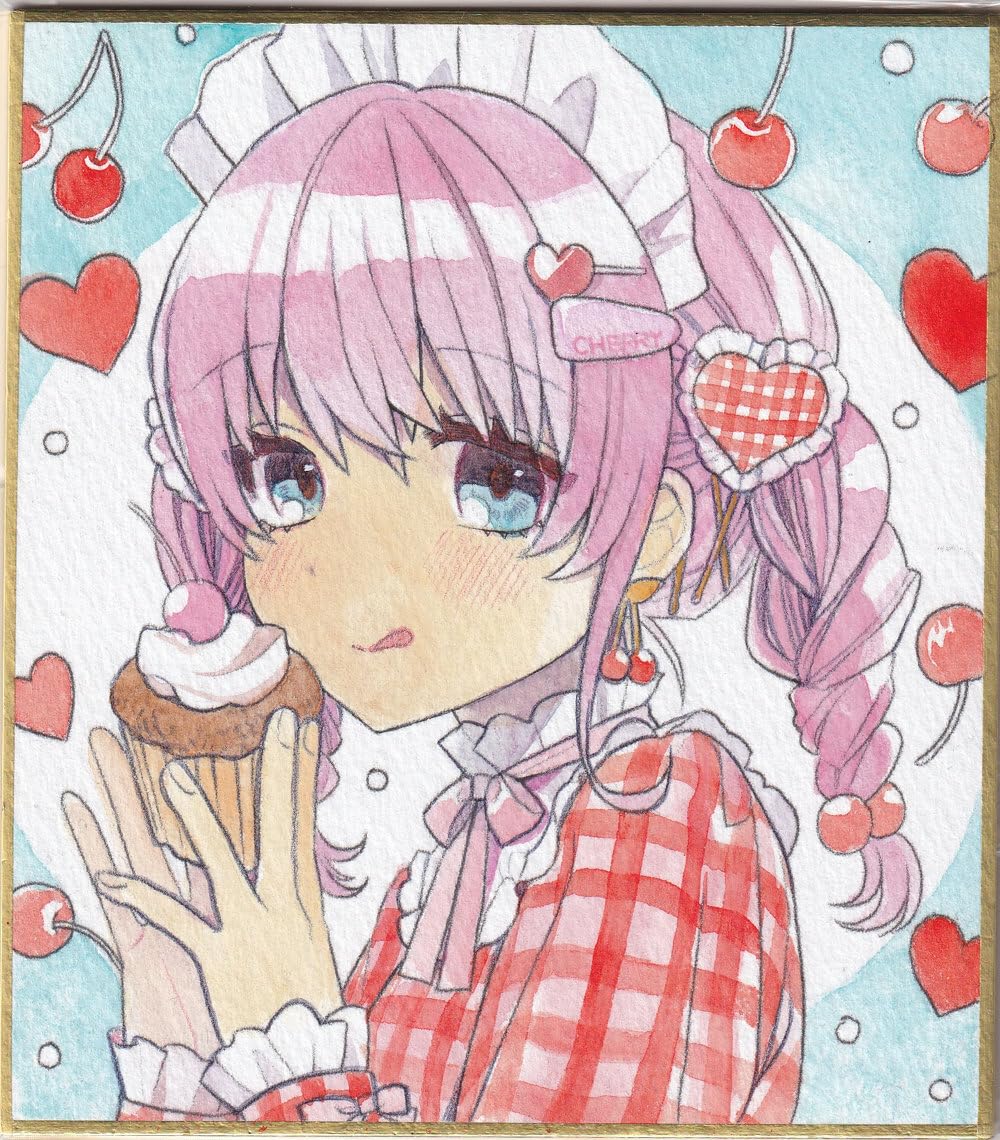 Amazon.co.jp: ◎オリジナル◎手描きイラスト ダイナー娘 A4 寸松庵