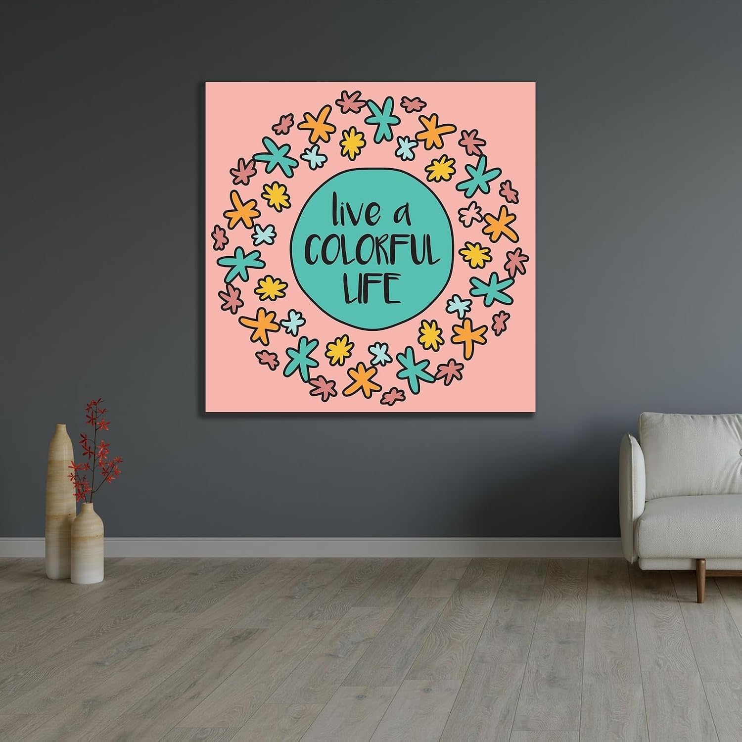 ArtDirect Whimsical Life Unframed Art Print Giclee Poster by Hogan, Melody - Ready for Framing with Customization Sizes 8x8, 11x11, 16x16, 24x24, 36x36, and 48x48 Inches