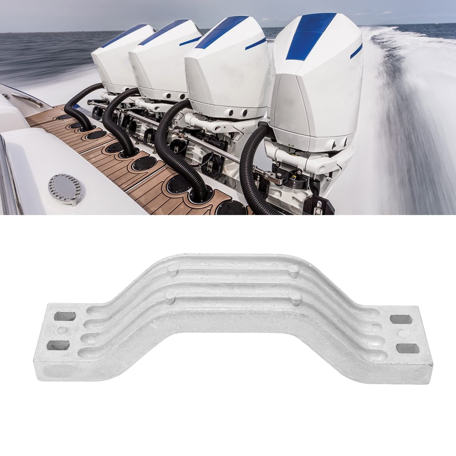 Remplacement Anode Poignée Anode En Alliage D'aluminium Support Support Marine Accessoires pour Moteur hors-bord DX150 F115 FL150 LF115 LZ150,Pièces de rechange pour bateaux,Yachts