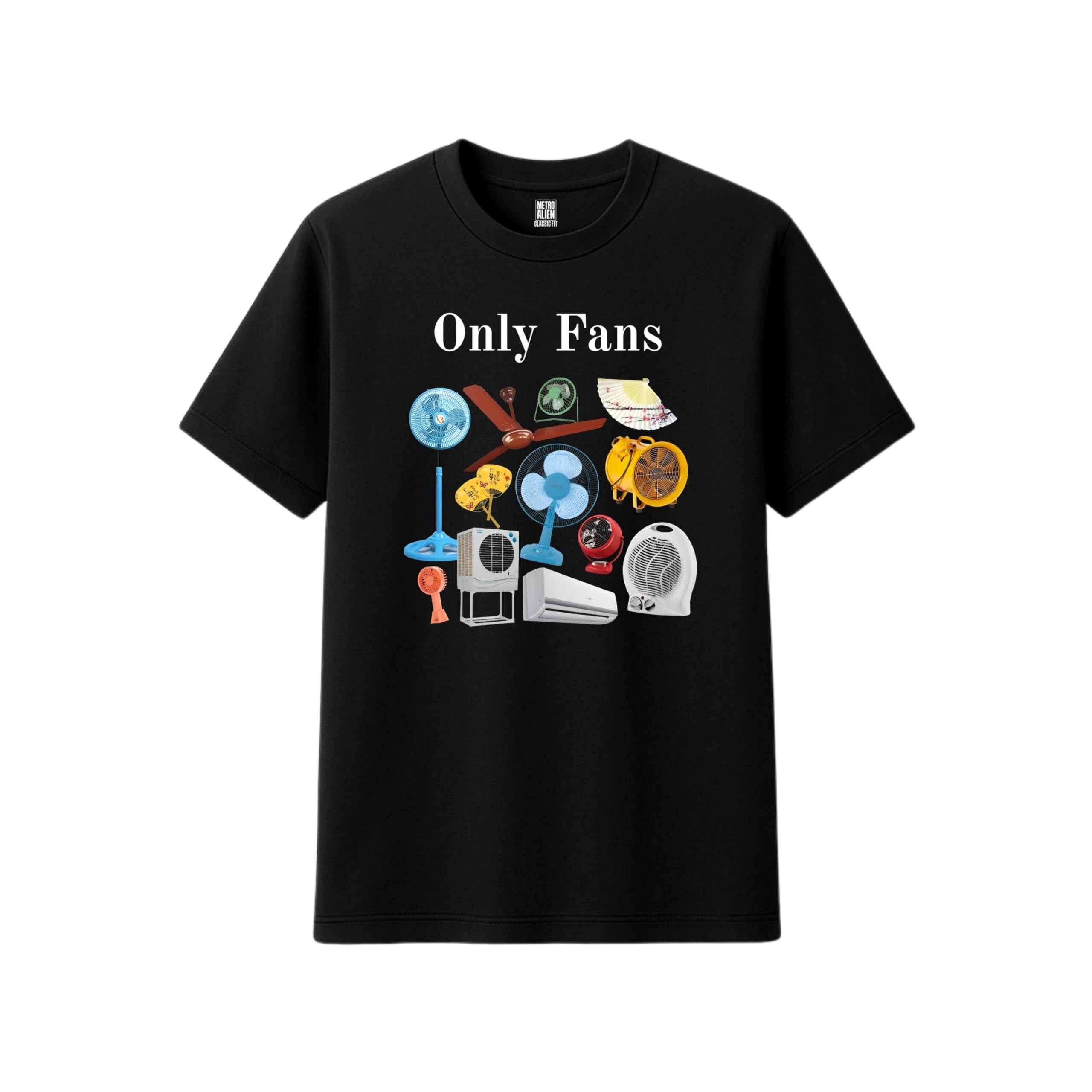 metro alien Only Fans Graphic Printed T-Shirt | Unisex Funny Typography Tee for Men & Women | Classic Fit Graphic Print| | 100% Cotton-picture-12
