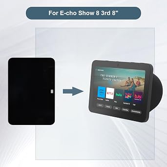 Replacement LCD Display Touch Screen Digitizer Assembly Compatible with Echo Show 8 3rd 8 with Tools(Black)