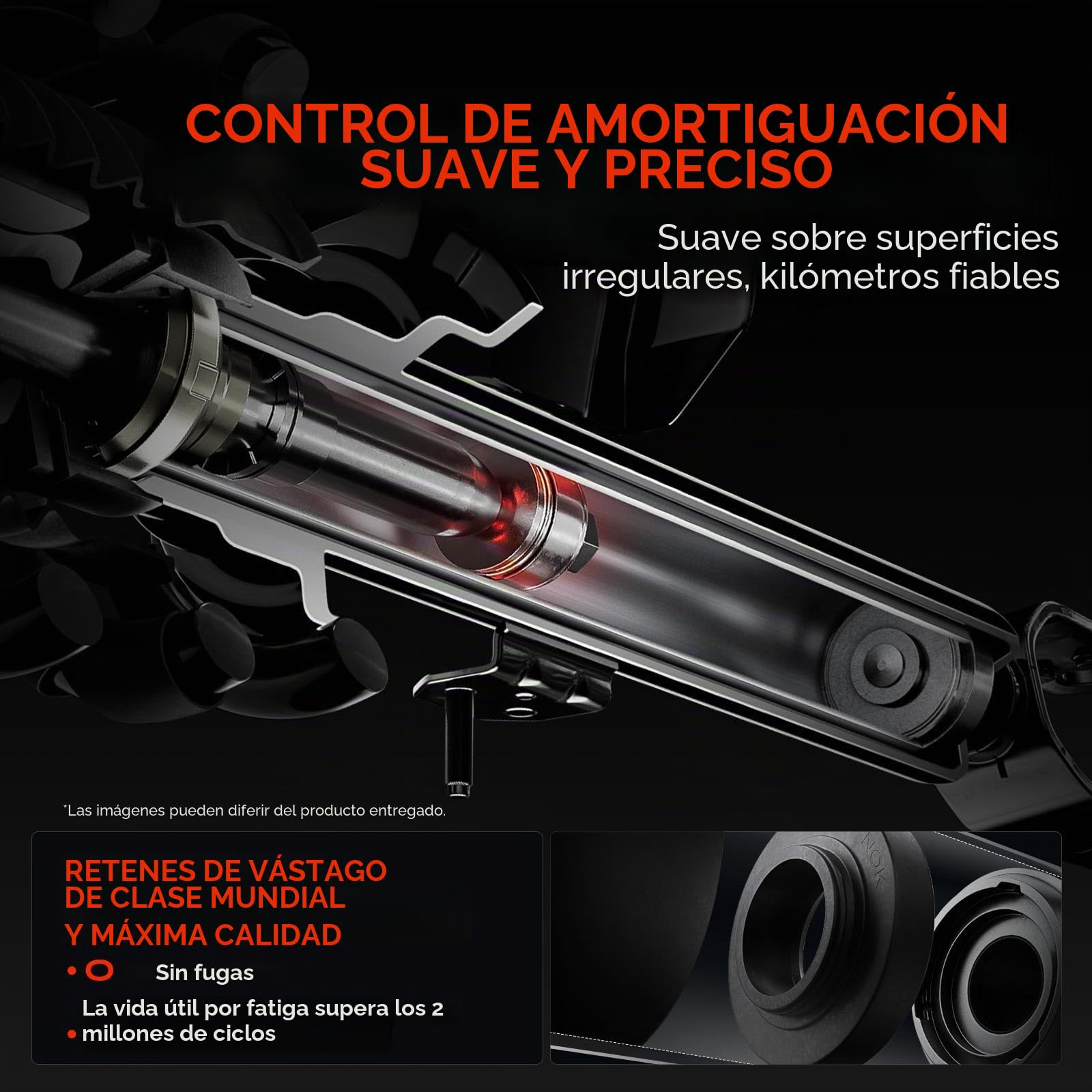 Frankberg 2x Amortiguador de gas Trasera Compatible con Daily IV Plataforma/Chasis Daily VI Furgoneta Daily II Furgoneta Daily III Plataforma/Chasis Daily III Furgoneta Replace# 500377620
