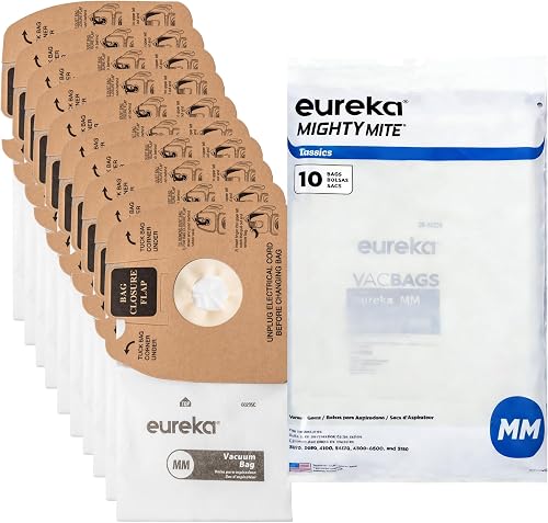 EUREKA Eureka Lot de 10 sacs d'aspirateur vertical compatible 3670H Blanc 3670 m
