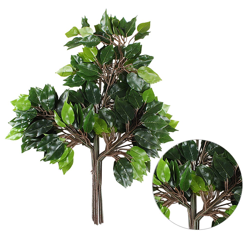 Buy GTIDEA 12 Pcs Ficus Tree Leaves Branches Artificial Greenery Stems