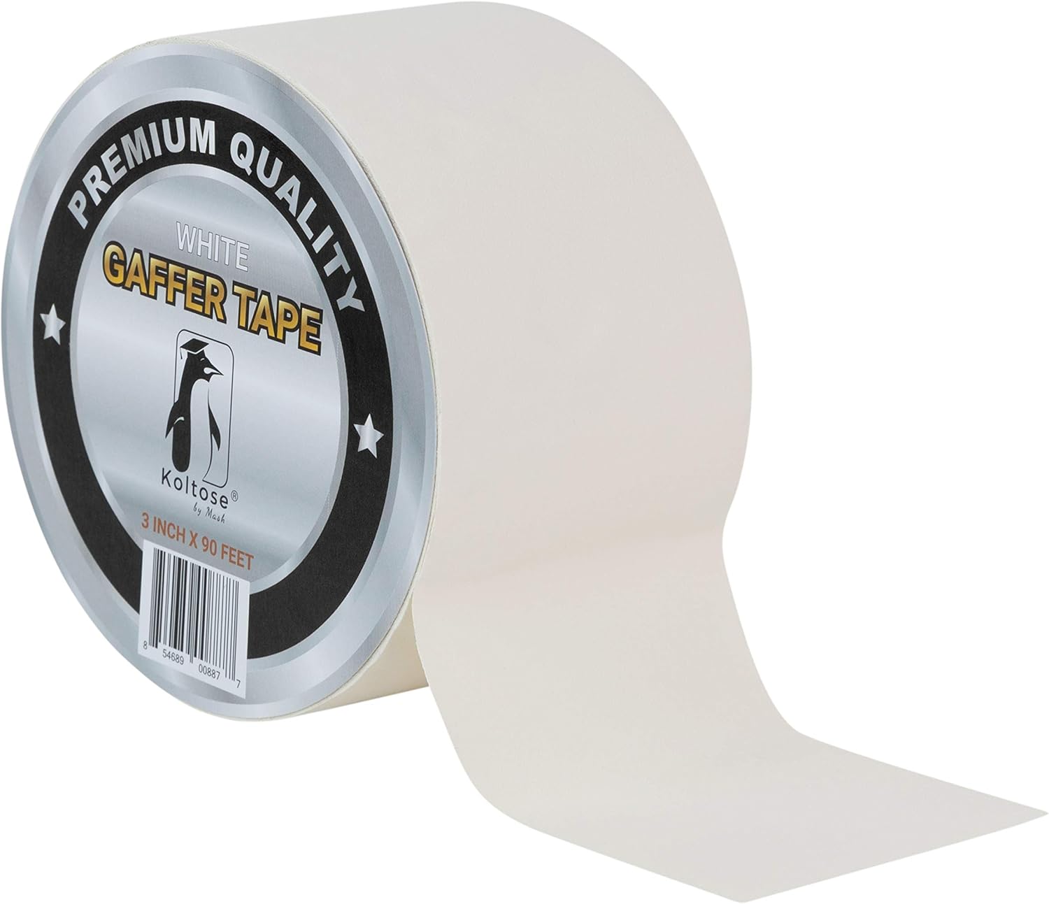 White Gaffers Tape 3 Inch by 90 Feet HeavyDuty Cloth