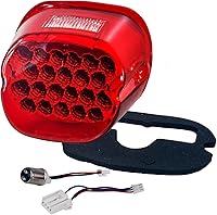 Vista 1 de Luz LED para freno trasero OZ-USA Xl FLH FX, luz de freno para motocicleta, Rojo