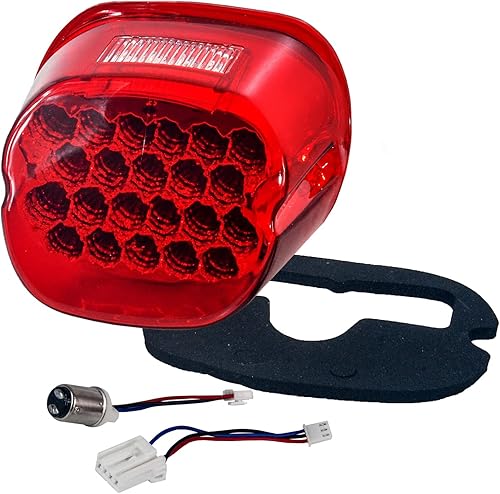 Luz LED para freno trasero OZ-USA Xl FLH FX, luz de freno para motocicleta, Rojo