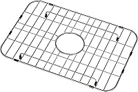Frsmvati Stainless Steel Sink Grid 18x12.5" Centered Drain Protector with 1.5" Corner Radius - Rust-Resistant Kitchen Sink Bottom Guard