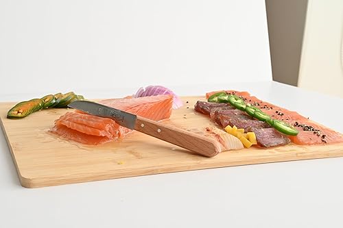 Miniatura 2 de YBM Home Tabla de cortar rectangular de bambú, pequeña