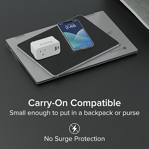 Miniatura 7 de Plugable Bloque de cargador USB-C de 32 W - Extensor de salida portátil con USB-C y USB-A - Cargador de pared rápido para iPhone 15/16, viajes,