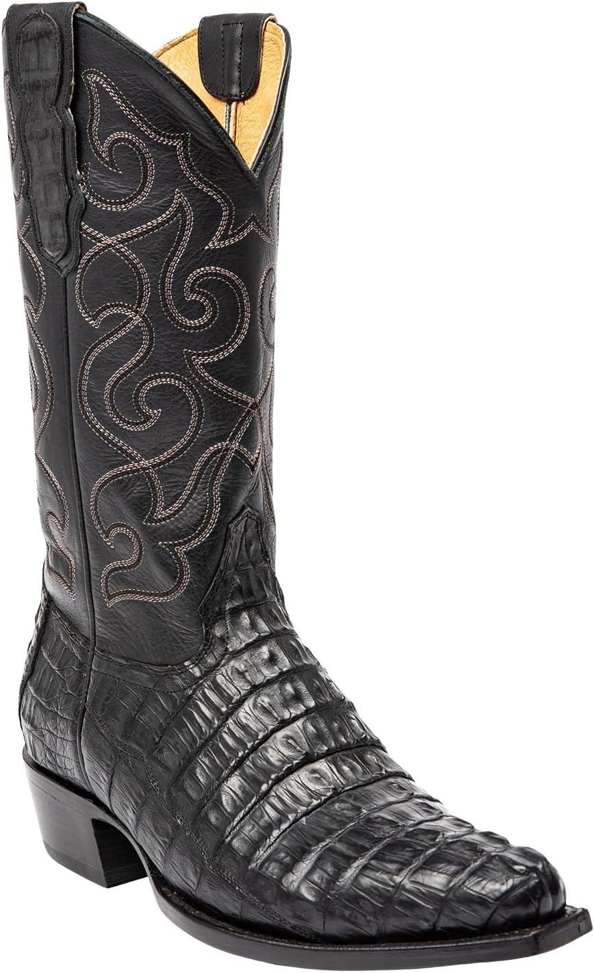 Men's Spirit&Reg; Rock City Fuscus Caiman Western Boot Snip Toe - Bbme601