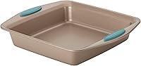 Vista 1 de Rachael Ray Cucina Nonstick Baking Pan / Nonstick Cake Pan, Square - 9 Inch, Brown