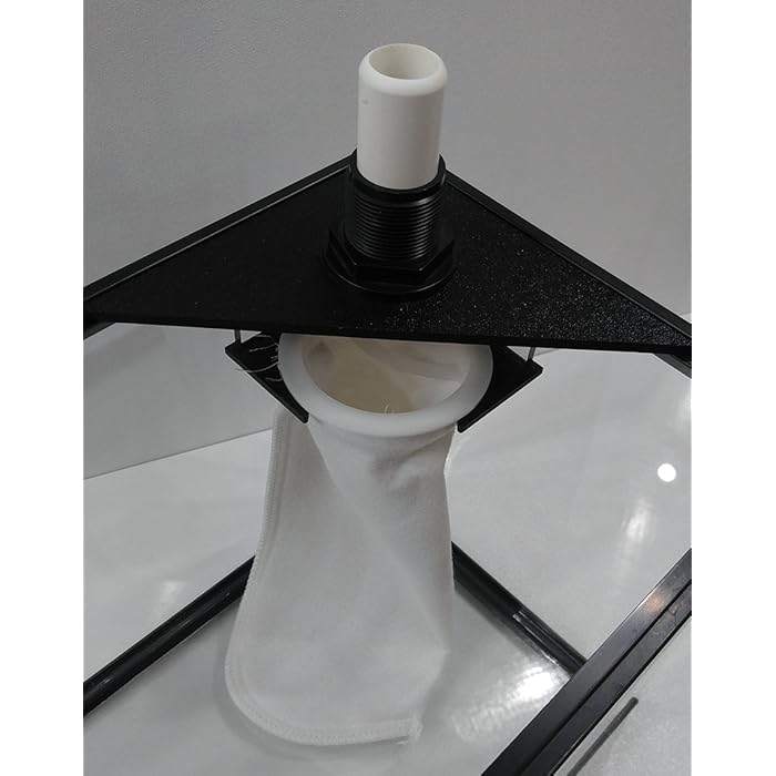 Buy Aquarium 4 inch Corner Filter Sock Holder with 200 Micron Sock for