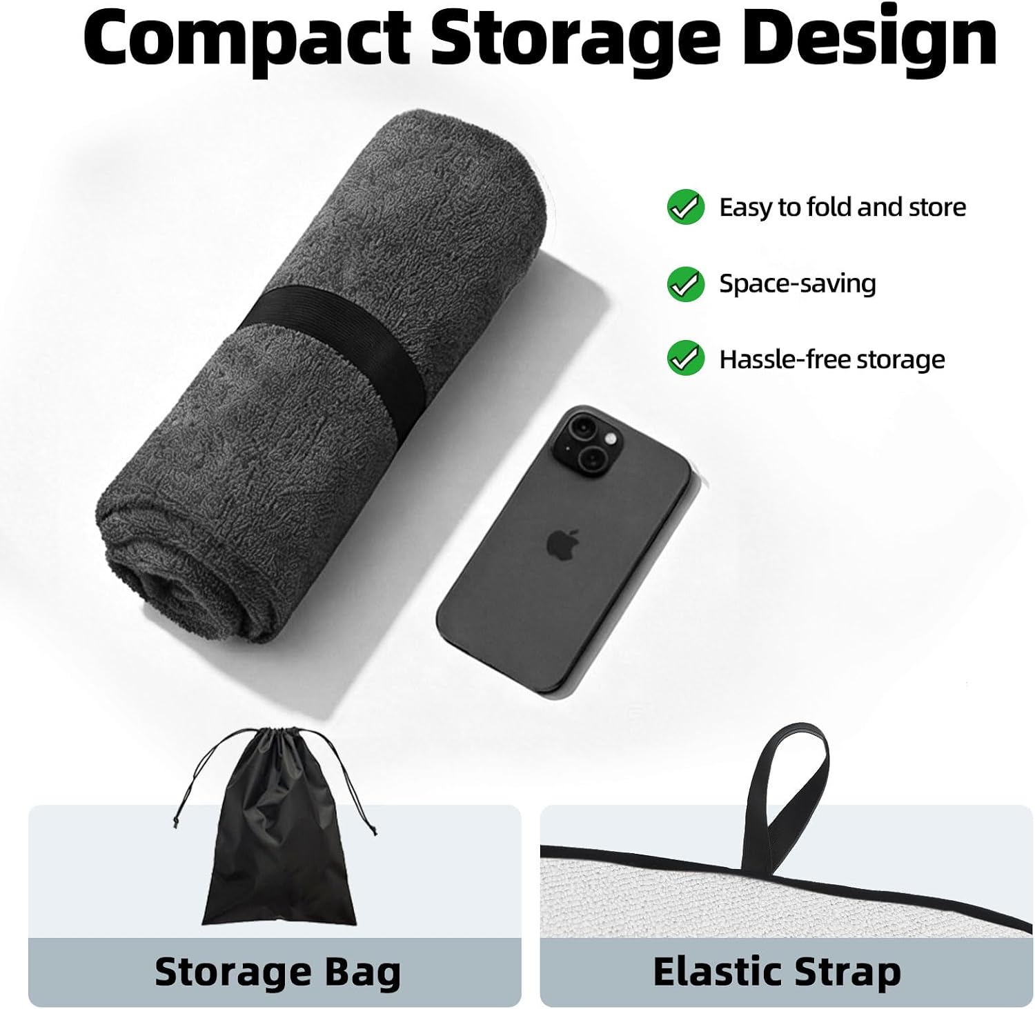 Leader Accessories Waterproof Towel Car Seat Cover, Front Bucket Seat, Grey image 5
