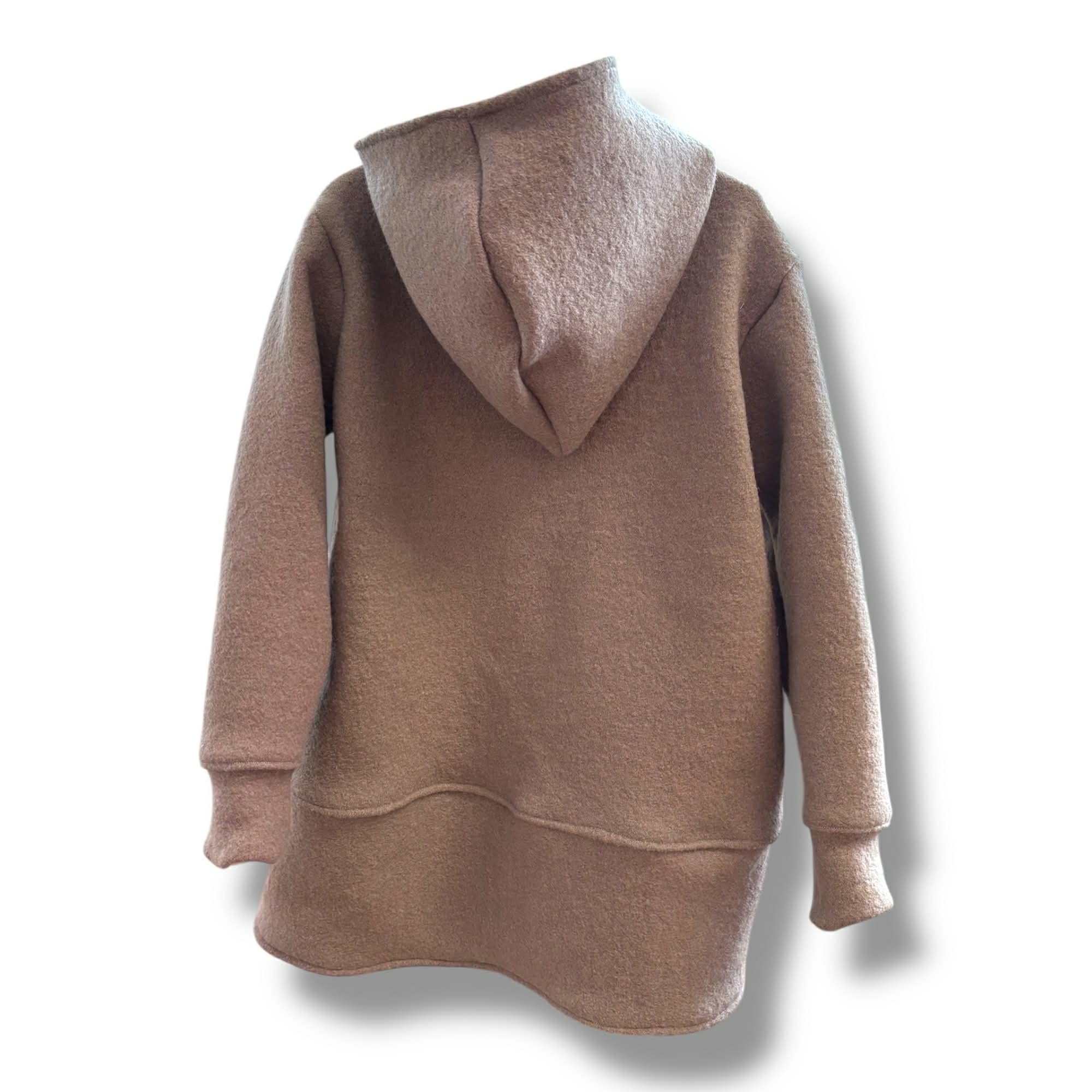 Walk Mantel Taupe Natur Jacke Wollwalk Wollwalkjacke 62 68 74 80 86 92 98 104 110 116 Trachtenjacke mit Knöpfen Mitwachsend Warm Hochwertig