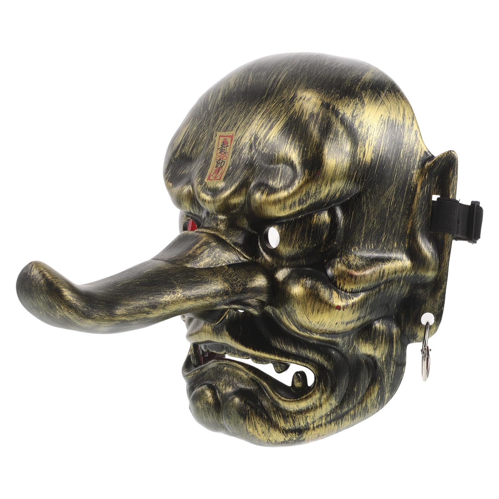 Masque démon japonais Tengu idéal pour soirées masquées et cosplay - 8