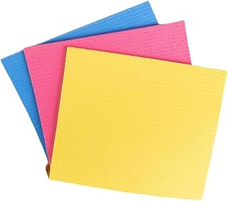 Sulfar Multipurpose Reusable Cleaning Cloth 3-Pack - Powerful Cleaning, Water-Absorbent, Durable Fabric - Yellow | Ideal for Kitchen, Car, and Household Cleaning Tasks | Soft and Non-Scratch Material